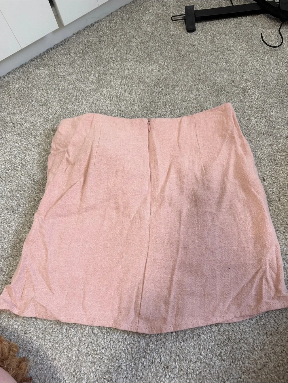 emory park Blush Pink Tie-Waist Mini Skirt